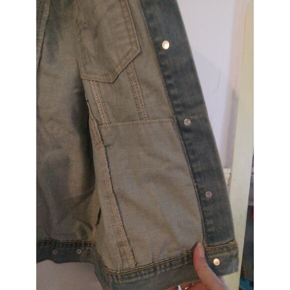 Sharewin Women’s Light Blue Button Front Denim Jean Jacket Size L - Picture 4 of 8